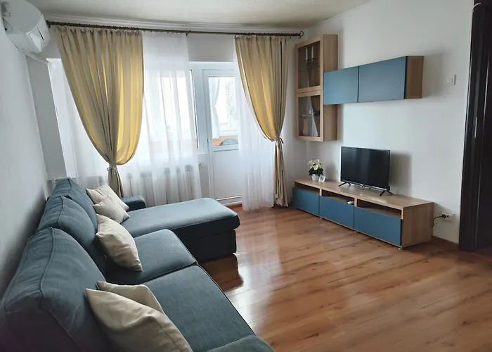 Platinum - Cu 3 Camere, 2 Dormitoare, 2 Bai, Bucatarie Complet Utilata, Living, 2 Balcoane Апартаменты