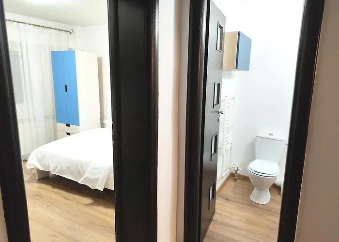 Platinum - Cu 3 Camere, 2 Dormitoare, 2 Bai, Bucatarie Complet Utilata, Living, 2 Balcoane דירה