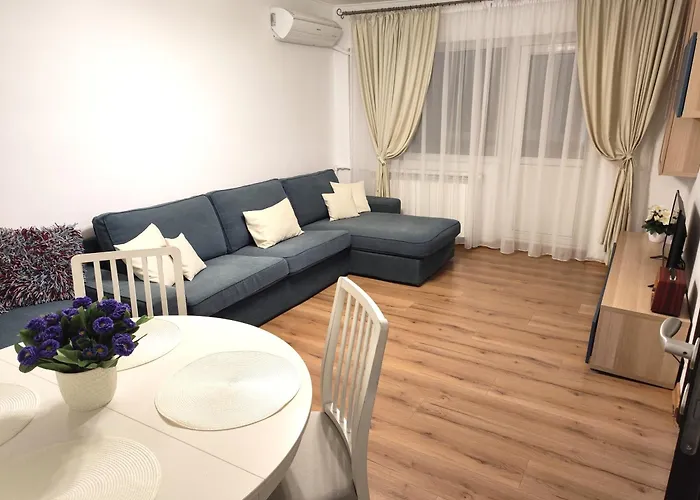 Platinum - Cu 3 Camere, 2 Dormitoare, 2 Bai, Bucatarie Complet Utilata, Living, 2 Balcoane בוקרשט